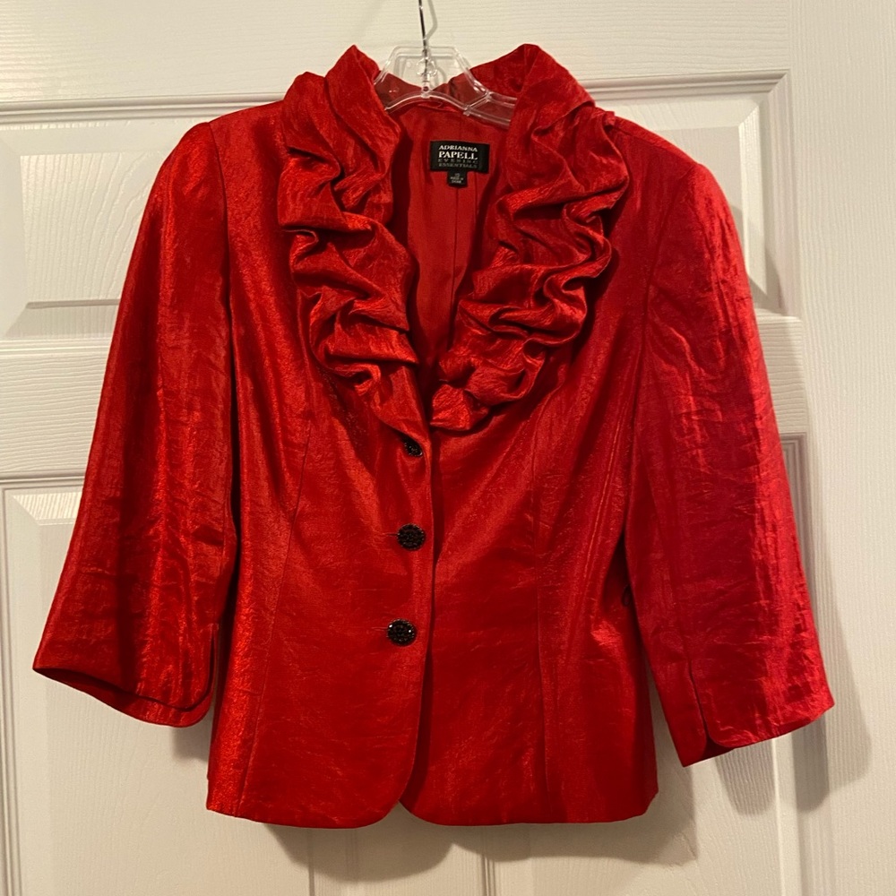 Red evening jacket/top